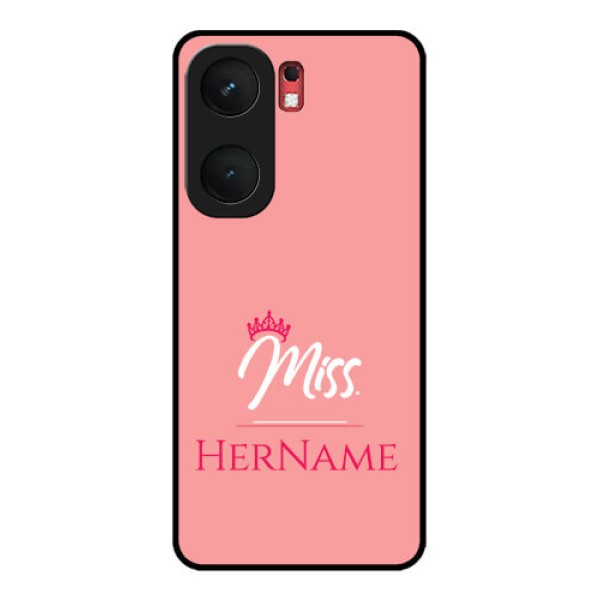 iQOO Neo 9 Pro 5G Custom Glass Phone Case - Mrs With Name Design