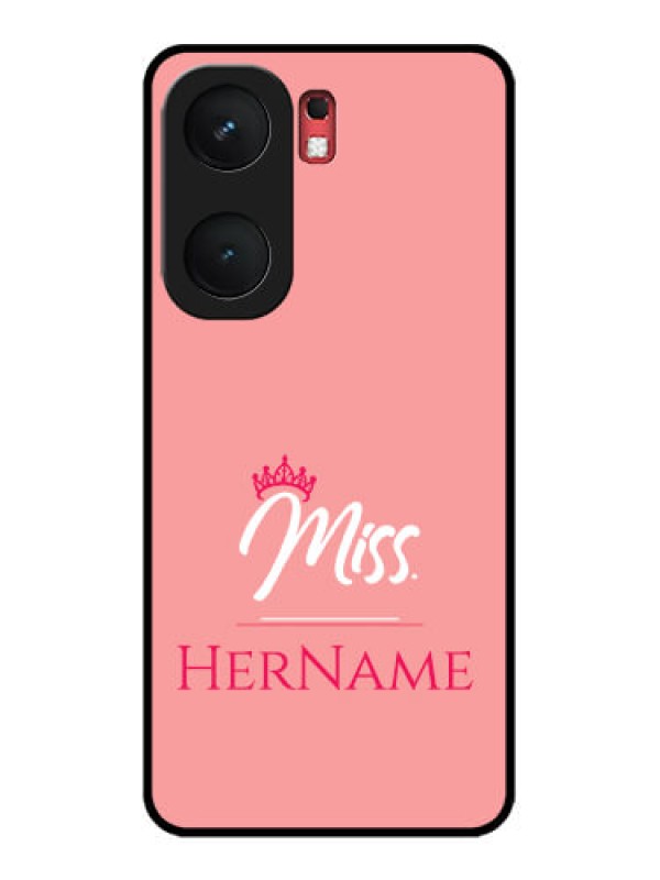 Custom iQOO Neo 9 Pro 5G Custom Glass Phone Case - Mrs With Name Design