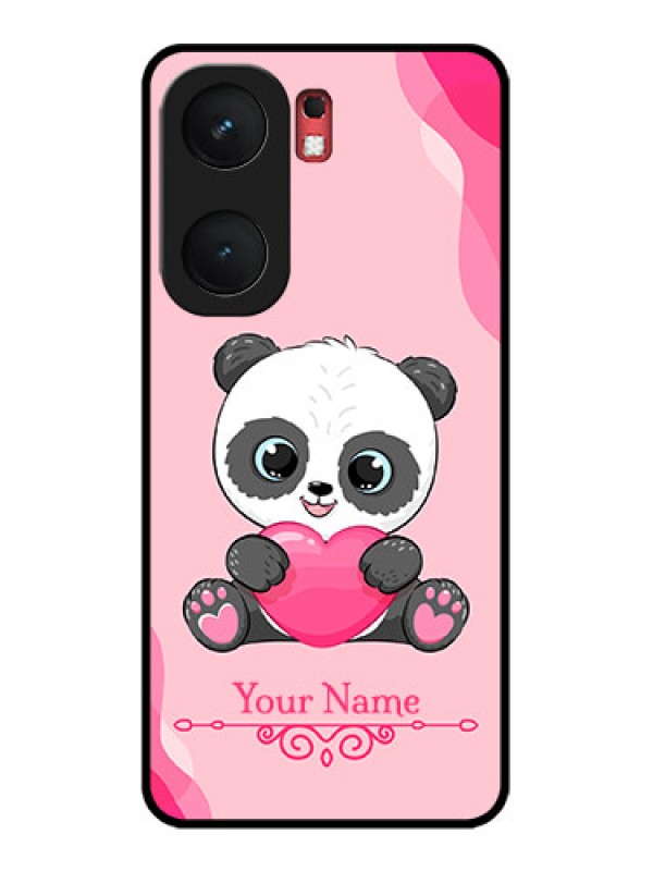 Custom iQOO Neo 9 Pro 5G Custom Glass Phone Case - Cute Panda Design