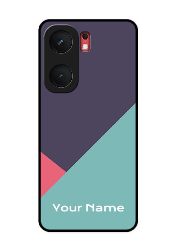 iQOO Neo 9 Pro 5G Custom Glass Phone Case - Tri Color Abstract Design