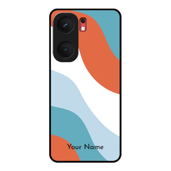 iQOO Neo 9 Pro 5G Custom Glass Phone Case - Coloured Waves Design
