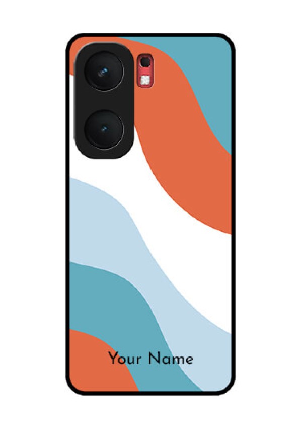 iQOO Neo 9 Pro 5G Custom Glass Phone Case - Coloured Waves Design
