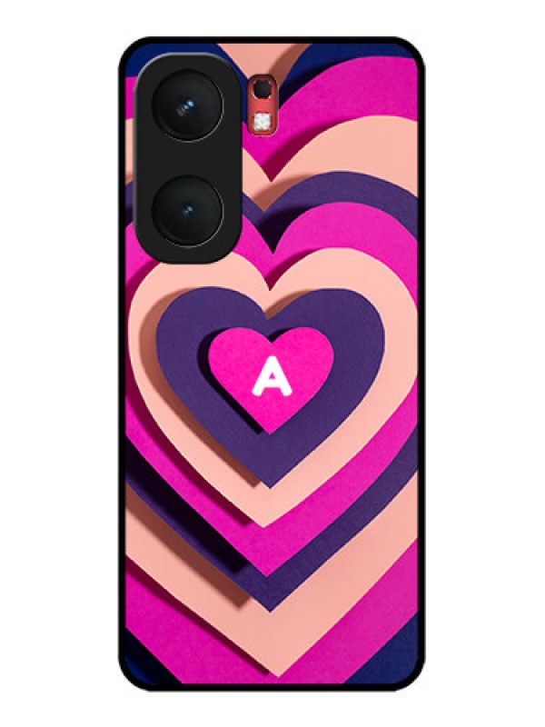 Custom iQOO Neo 9 Pro 5G Custom Glass Phone Case - Cute Heart Pattern Design