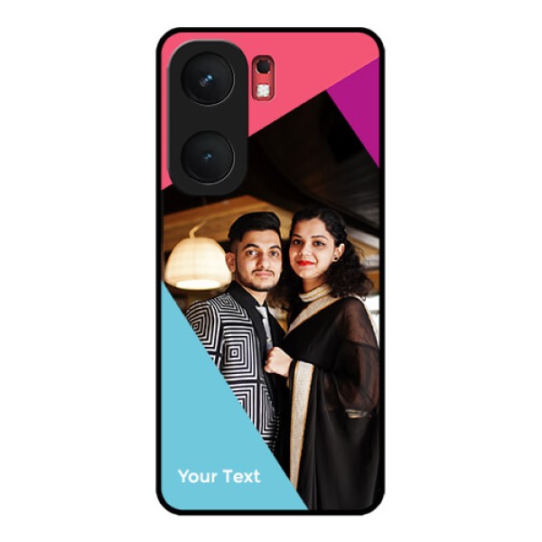 iQOO Neo 9 Pro 5G Custom Glass Phone Case - Stacked Triple Colour Design iQOO Neo 9 Pro 5G Custom Glass Phone Case - Stacked Triple Colour Design