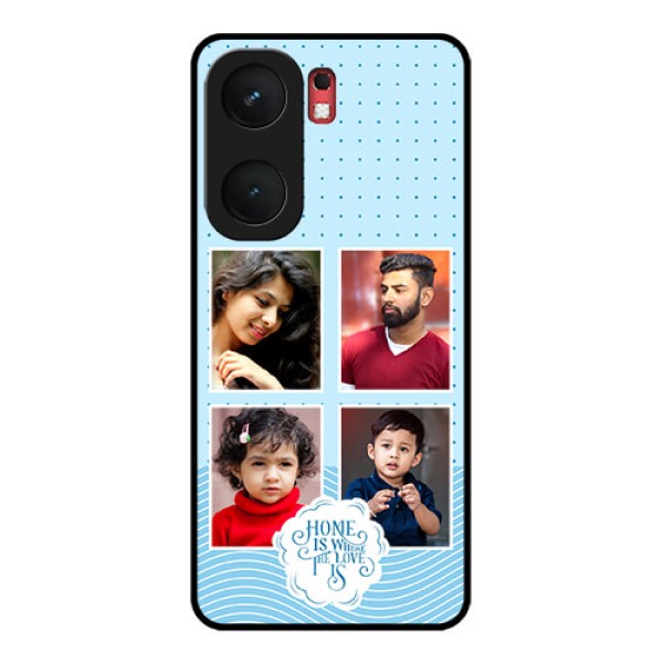 iQOO Neo 9 Pro 5G Custom Glass Phone Case - Cute Love Quote With 4 Pic Upload Design iQOO Neo 9 Pro 5G Custom Glass Phone Case - Cute Love Quote With 4 Pic Upload Design