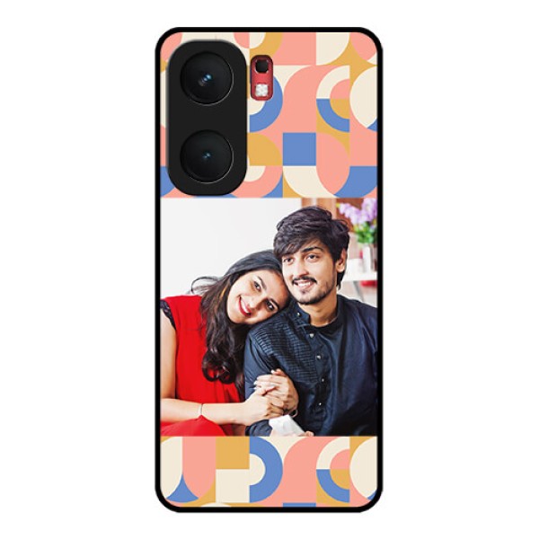 iQOO Neo 9 Pro 5G Custom Glass Phone Case - Semi - Circle Maze Pattern Design