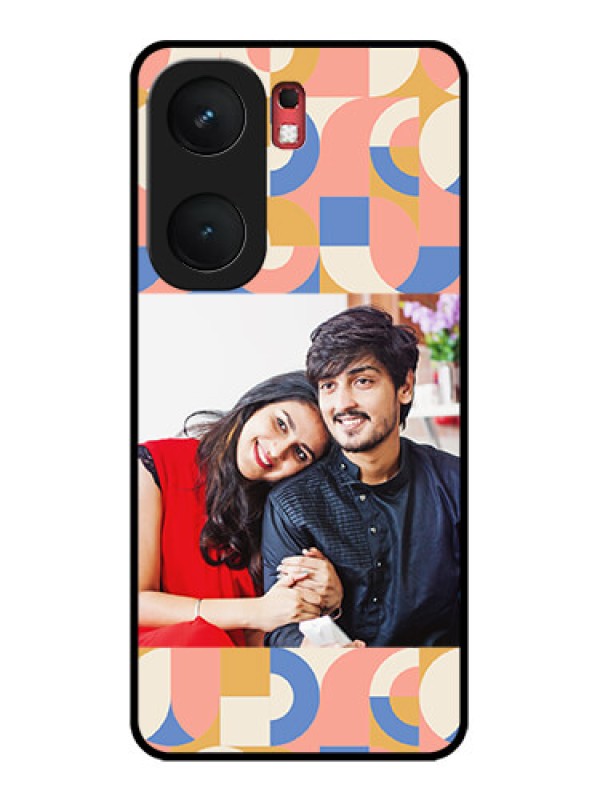 Custom iQOO Neo 9 Pro 5G Custom Glass Phone Case - Semi - Circle Maze Pattern Design