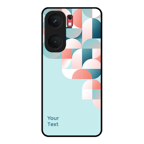 iQOO Neo 9 Pro 5G Custom Glass Phone Case - Stylish Semi - Circle Pattern Design iQOO Neo 9 Pro 5G Custom Glass Phone Case - Stylish Semi - Circle Pattern Design