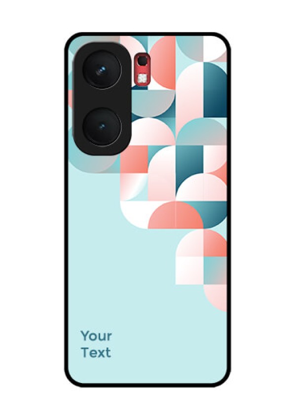 iQOO Neo 9 Pro 5G Custom Glass Phone Case - Stylish Semi - Circle Pattern Design