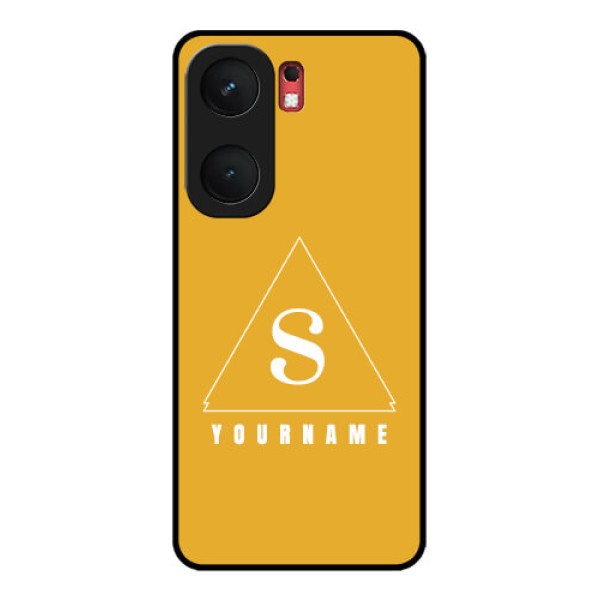 iQOO Neo 9 Pro 5G Custom Glass Phone Case - Simple Triangle Design iQOO Neo 9 Pro 5G Custom Glass Phone Case - Simple Triangle Design