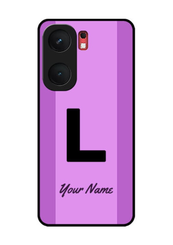 iQOO Neo 9 Pro 5G Custom Glass Phone Case - Tricolor Custom Text Design
