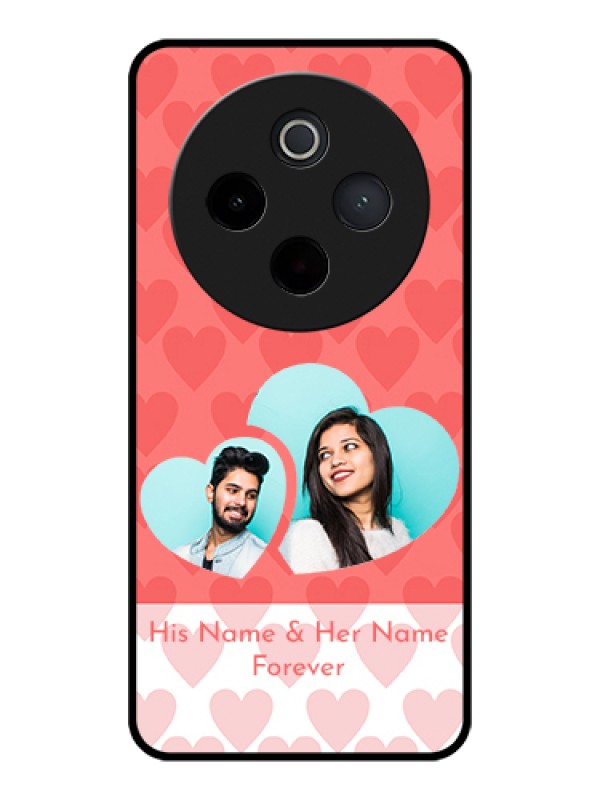 Custom iQOO Z10 5G Custom Glass Phone Case - Couple Pic Upload Design