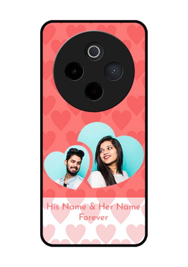 iQOO Z10 5G Custom Glass Phone Case - Couple Pic Upload Design