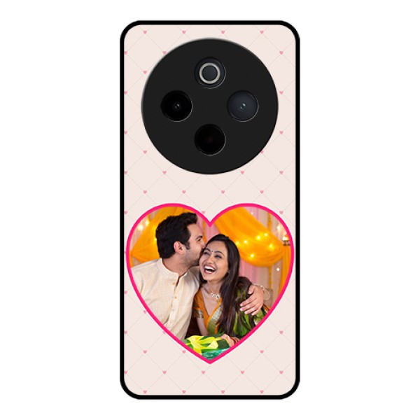 iQOO Z10 5G Custom Glass Phone Case - Heart Shape Design