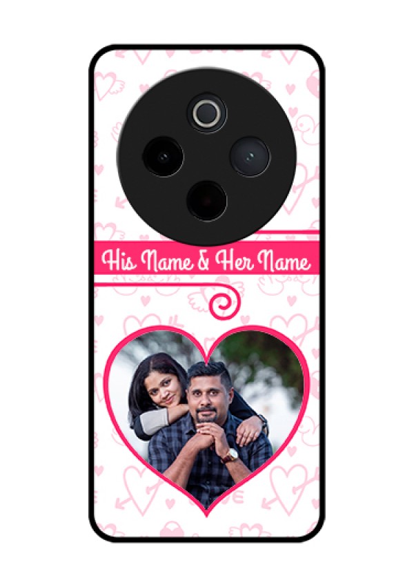 iQOO Z10 5G Custom Glass Phone Case - Heart Shape Love Design