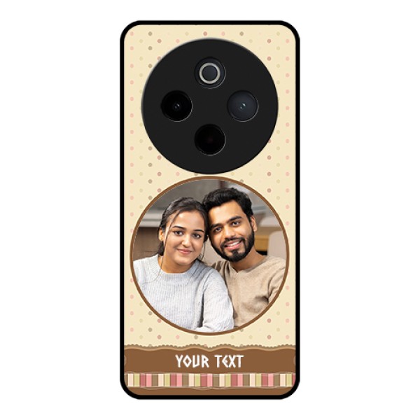 iQOO Z10 5G Custom Glass Phone Case - Brown Dotted Mobile Case Design iQOO Z10 5G Custom Glass Phone Case - Brown Dotted Mobile Case Design