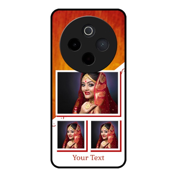 iQOO Z10 5G Custom Glass Phone Case - Wedding Memories Design