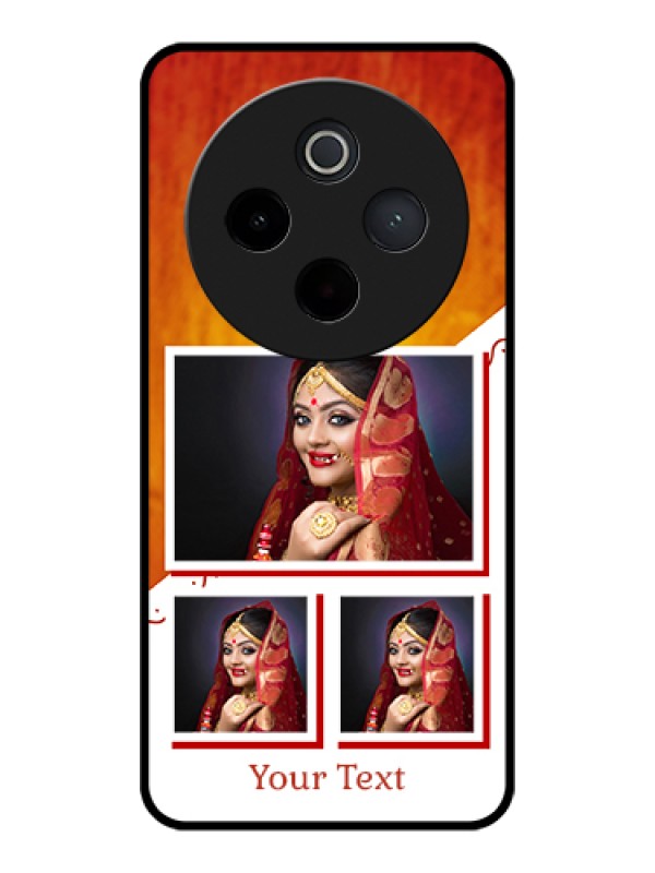 Custom iQOO Z10 5G Custom Glass Phone Case - Wedding Memories Design