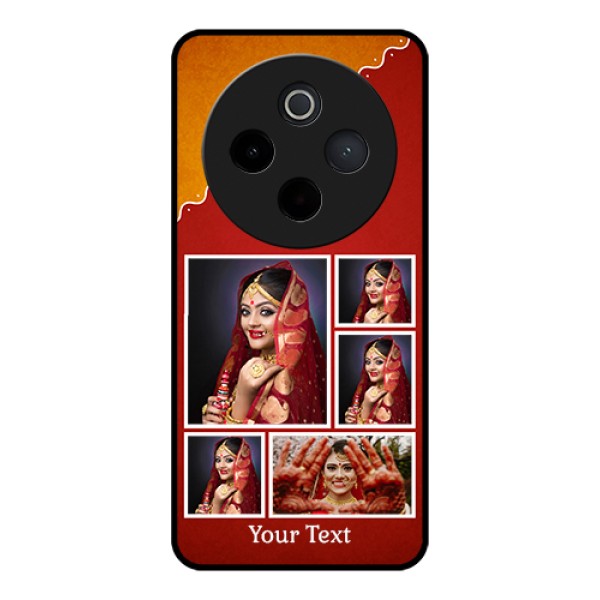 iQOO Z10 5G Custom Glass Phone Case - Wedding Pic Upload Design