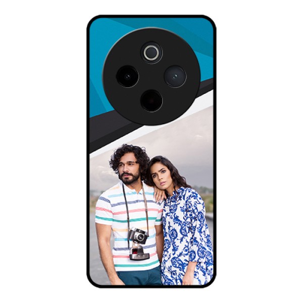 iQOO Z10 5G Custom Glass Phone Case - Simple Pattern Photo Upload Design