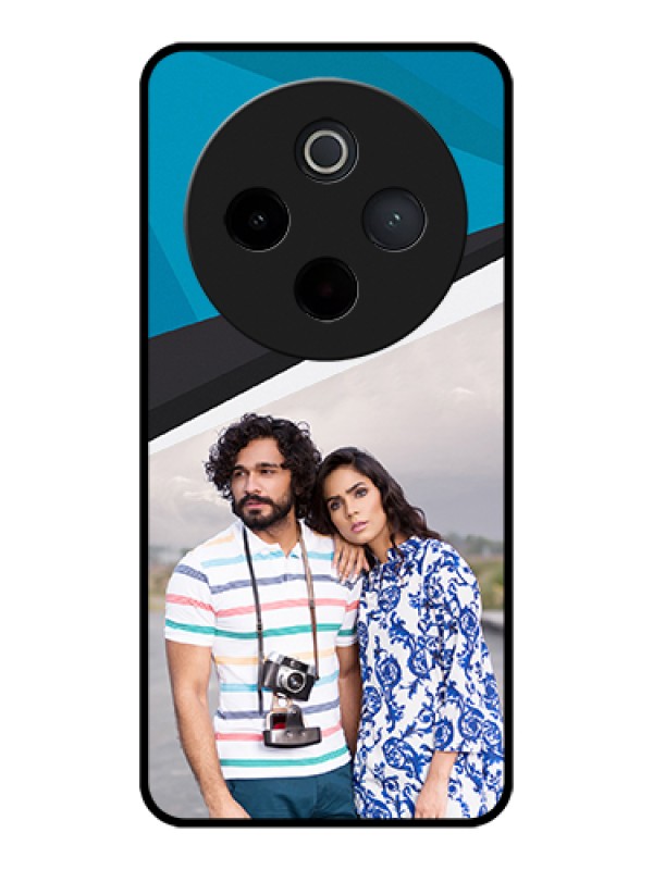 Custom iQOO Z10 5G Custom Glass Phone Case - Simple Pattern Photo Upload Design