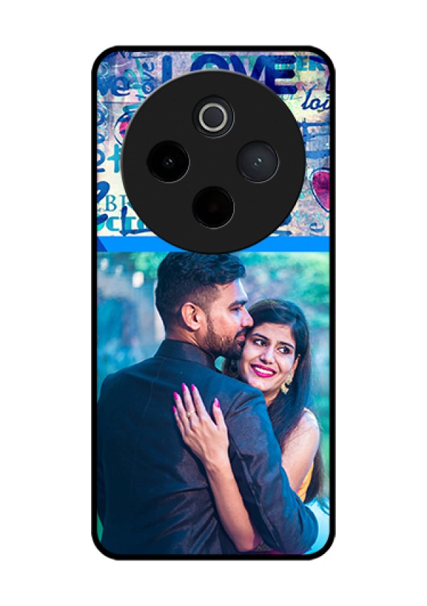 iQOO Z10 5G Custom Glass Phone Case - Colorful Love Design