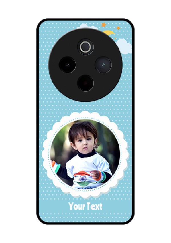 iQOO Z10 5G Custom Glass Phone Case - Violet Pattern Design