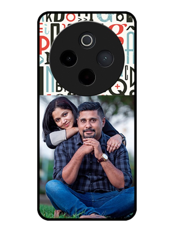Custom iQOO Z10 5G Custom Glass Phone Case - Alphabet Design