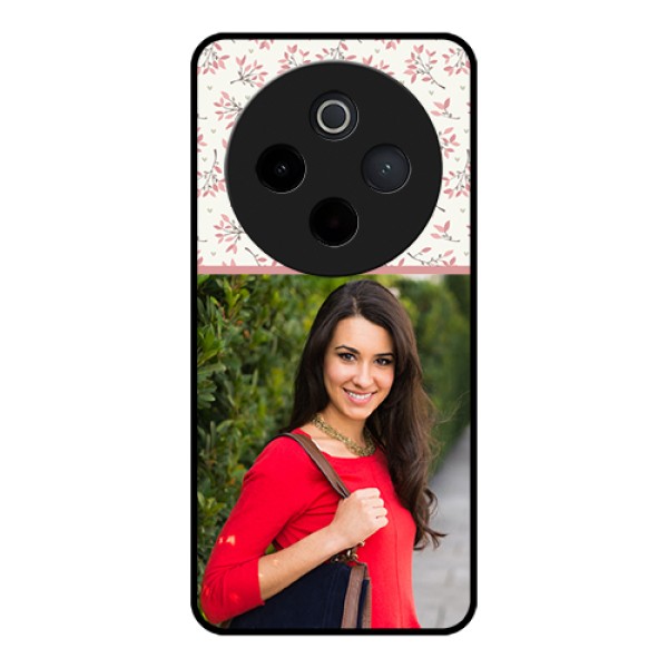 iQOO Z10 5G Custom Glass Phone Case - Stunning Floral Design