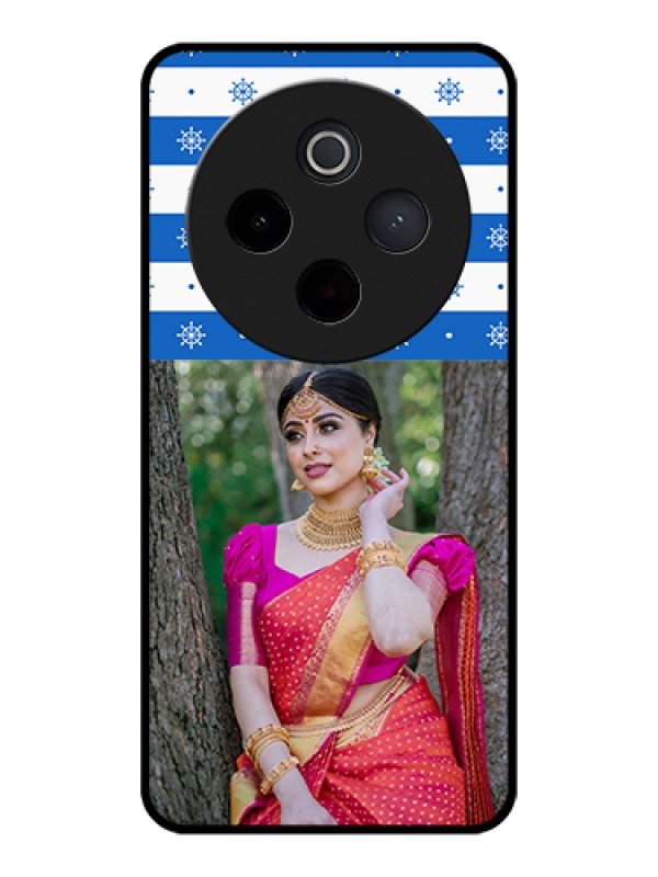 Custom iQOO Z10 5G Custom Glass Phone Case - Snow Pattern Design