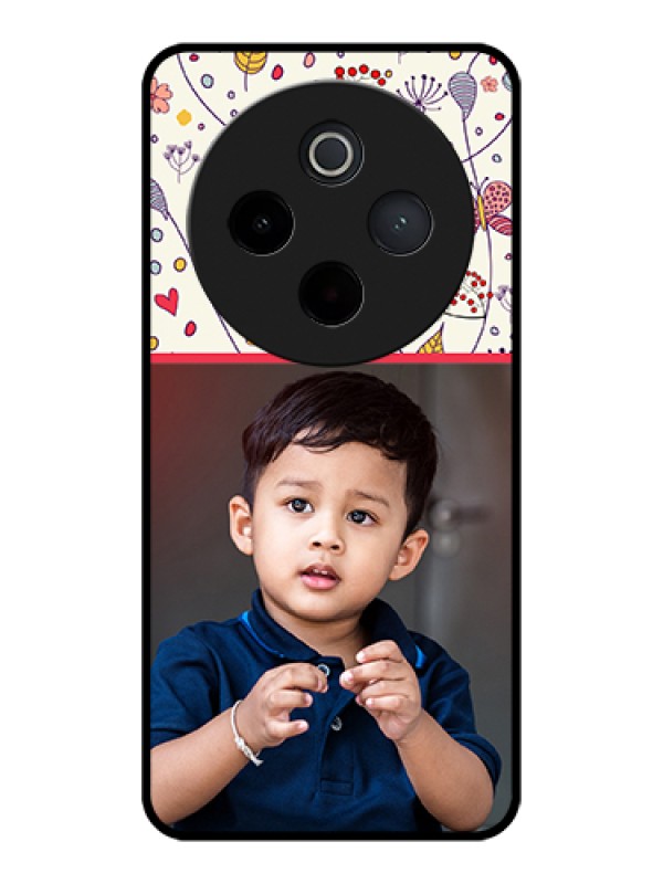 Custom iQOO Z10 5G Custom Glass Phone Case - Premium Floral Design