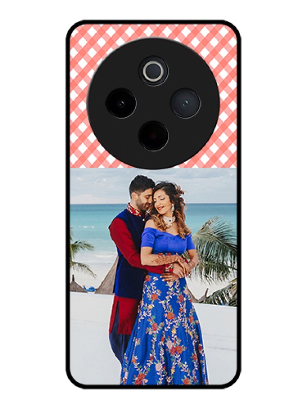 Custom iQOO Z10 5G Custom Glass Phone Case - Pink Pattern Design