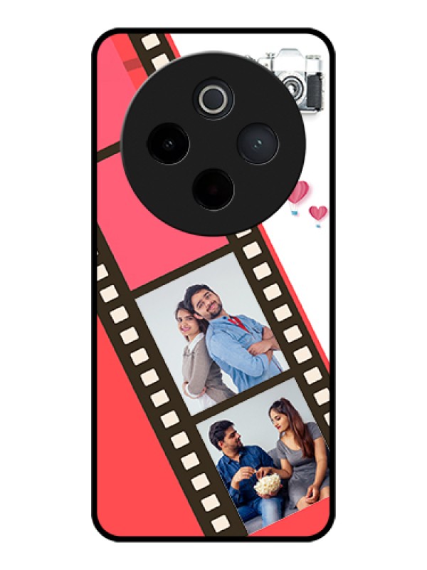 Custom iQOO Z10 5G Custom Glass Phone Case - 3 Image Holder With Film Reel