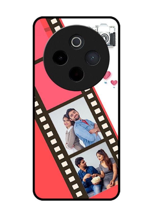 iQOO Z10 5G Custom Glass Phone Case - 3 Image Holder With Film Reel