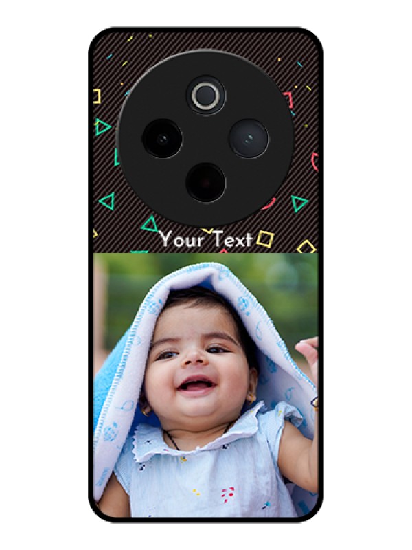 Custom iQOO Z10 5G Custom Glass Phone Case - With Confetti Birthday Design