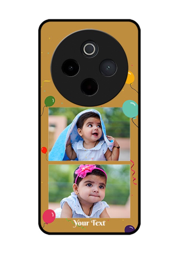 iQOO Z10 5G Custom Glass Phone Case - Image Holder With Birthday Celebrations Design