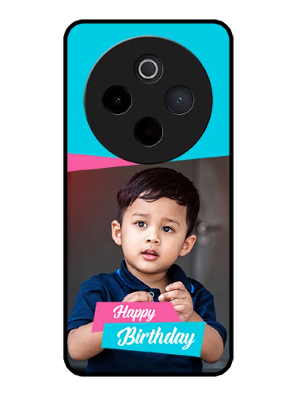 Custom iQOO Z10 5G Custom Glass Phone Case - Image Holder With 2 Color Design