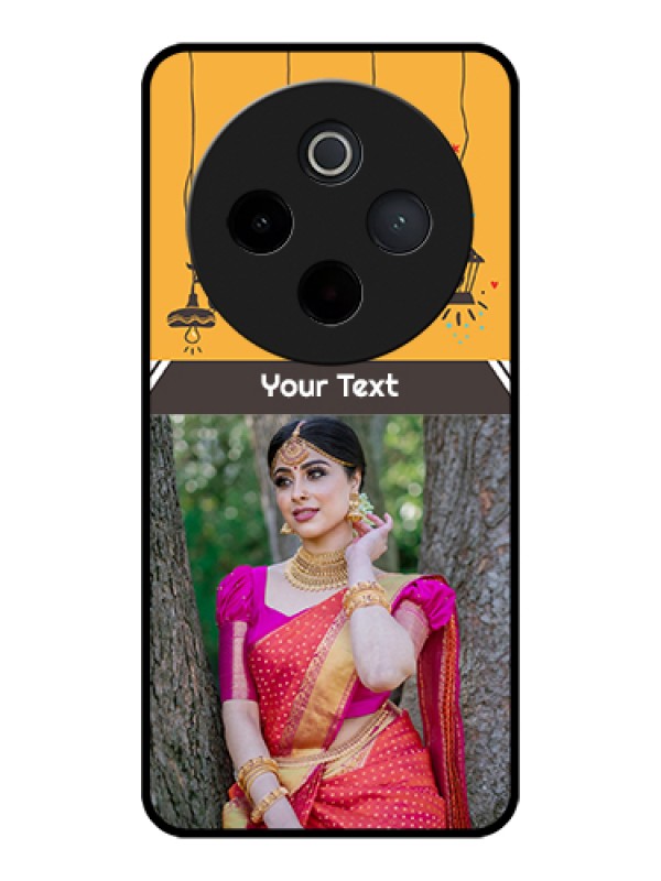 Custom iQOO Z10 5G Custom Glass Phone Case - With Family Picture And Icons