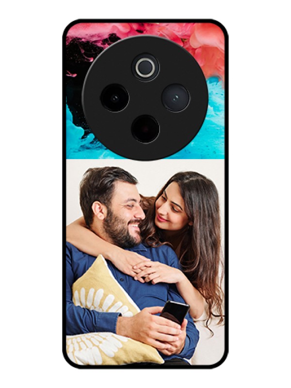 Custom iQOO Z10 5G Custom Glass Phone Case - Quote With Acrylic Painting Design