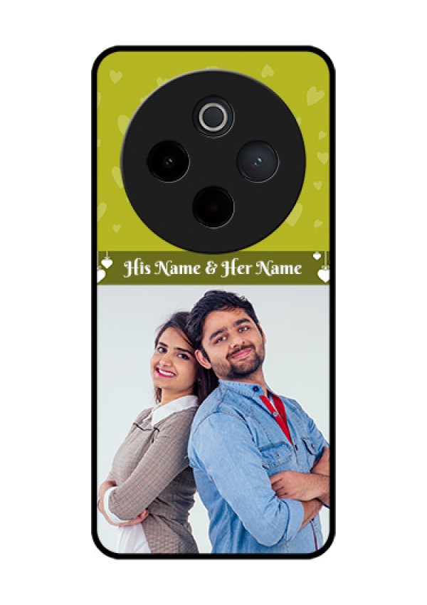 iQOO Z10 5G Custom Glass Phone Case - You & Me Heart Design
