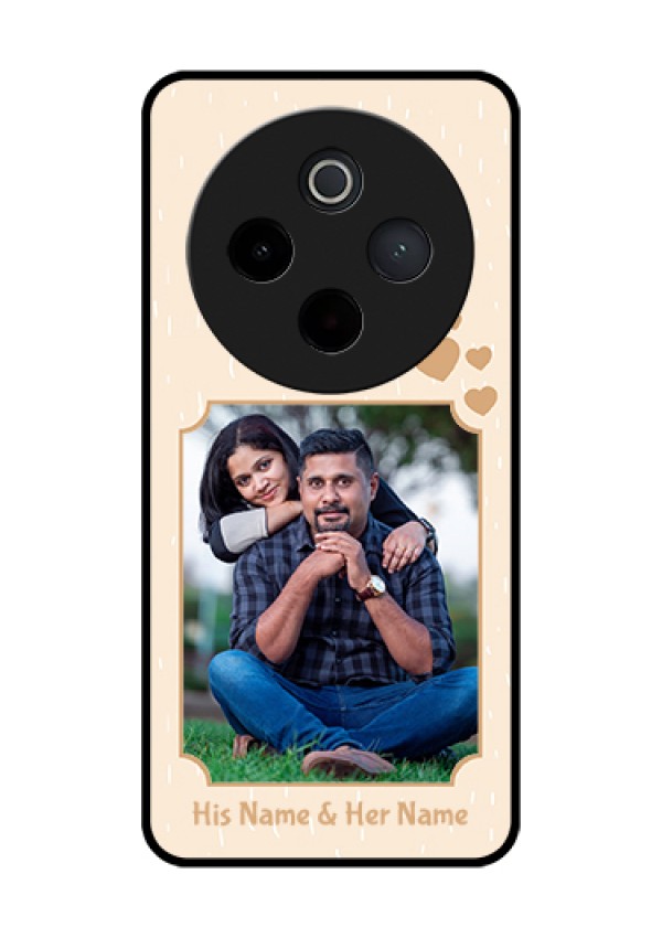 iQOO Z10 5G Custom Glass Phone Case - With Confetti Love Design