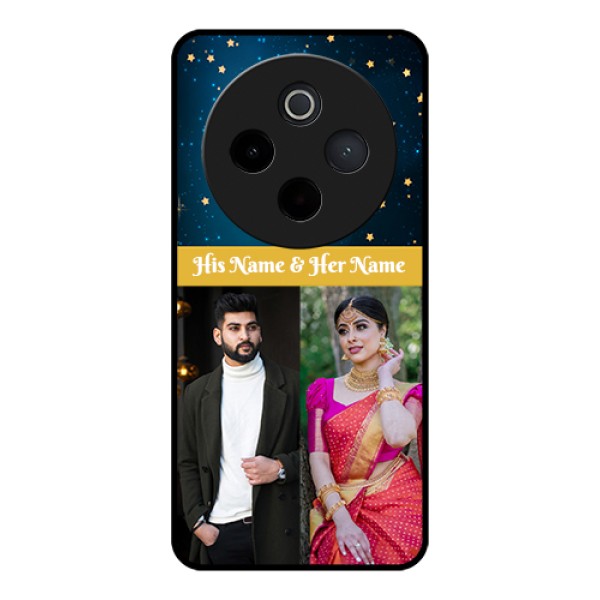 iQOO Z10 5G Custom Glass Phone Case - Galaxy Stars Backdrop Design