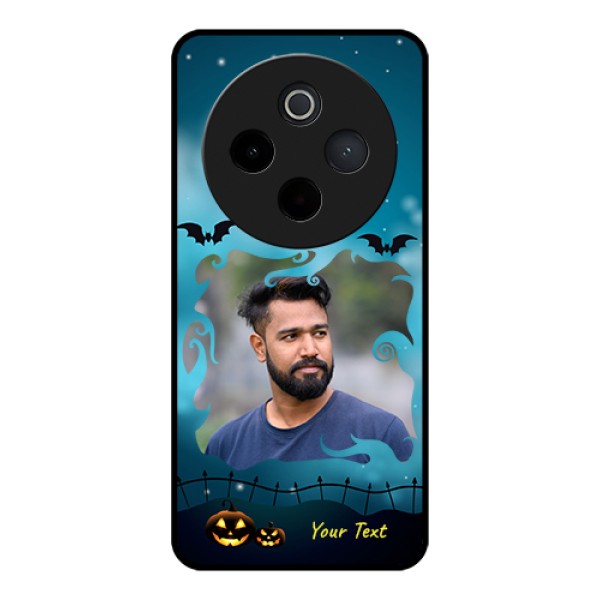 iQOO Z10 5G Custom Glass Phone Case - Halloween Frame Design