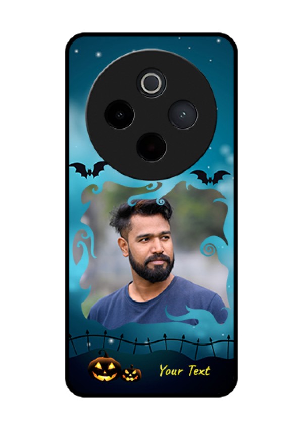iQOO Z10 5G Custom Glass Phone Case - Halloween Frame Design