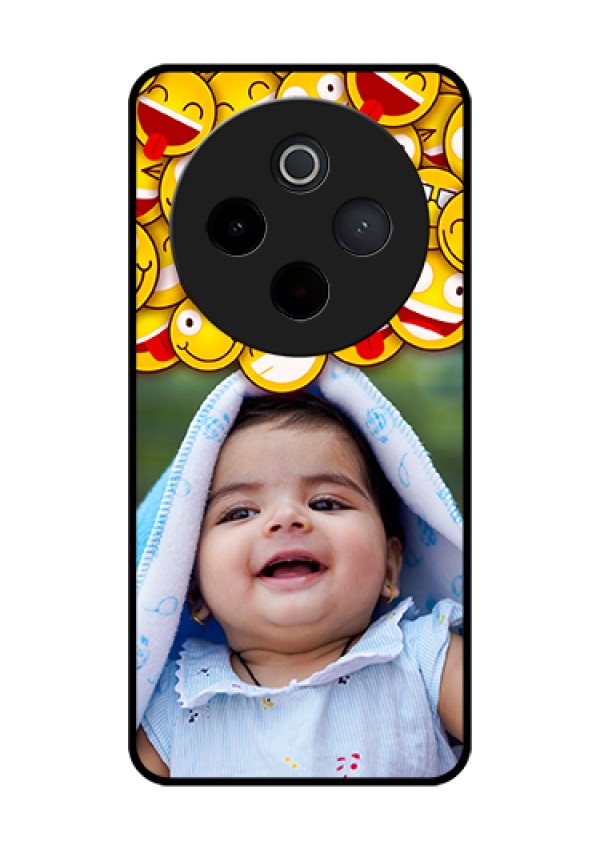 iQOO Z10 5G Custom Glass Phone Case - With Smiley Emoji Design
