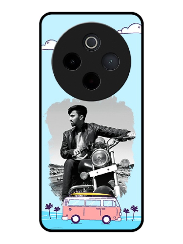 Custom iQOO Z10 5G Custom Glass Phone Case - Travel & Adventure Design