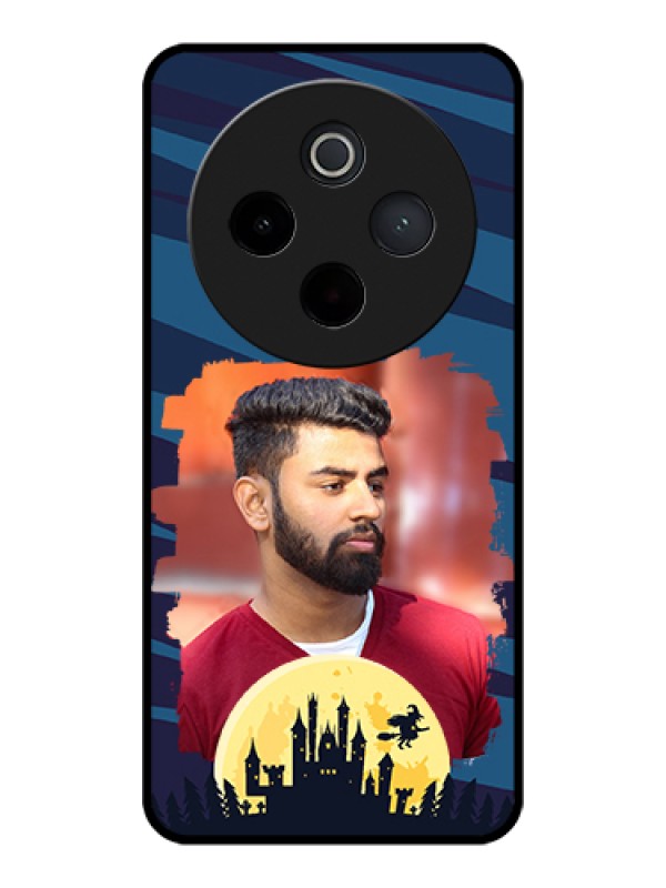 Custom iQOO Z10 5G Custom Glass Phone Case - Halloween Witch Design