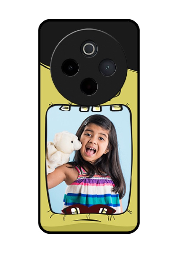 iQOO Z10 5G Custom Glass Phone Case - Cartoon Monster Back Case Design