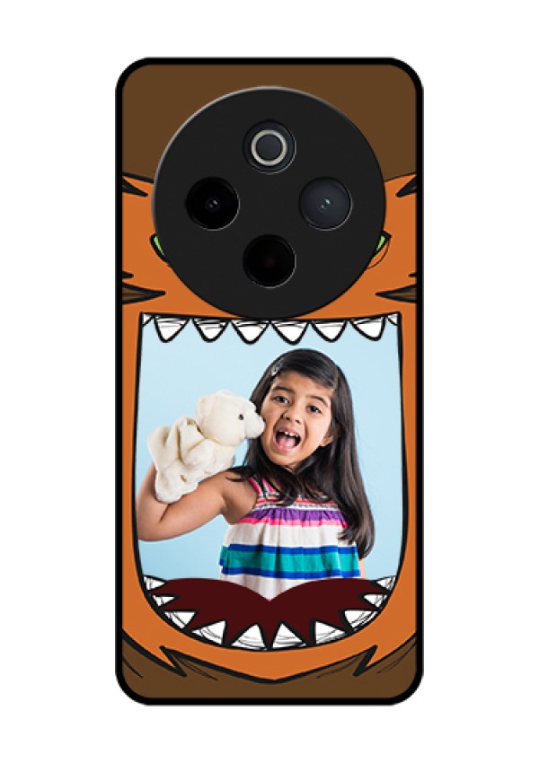 iQOO Z10 5G Custom Glass Phone Case - Owl Monster Back Case Design