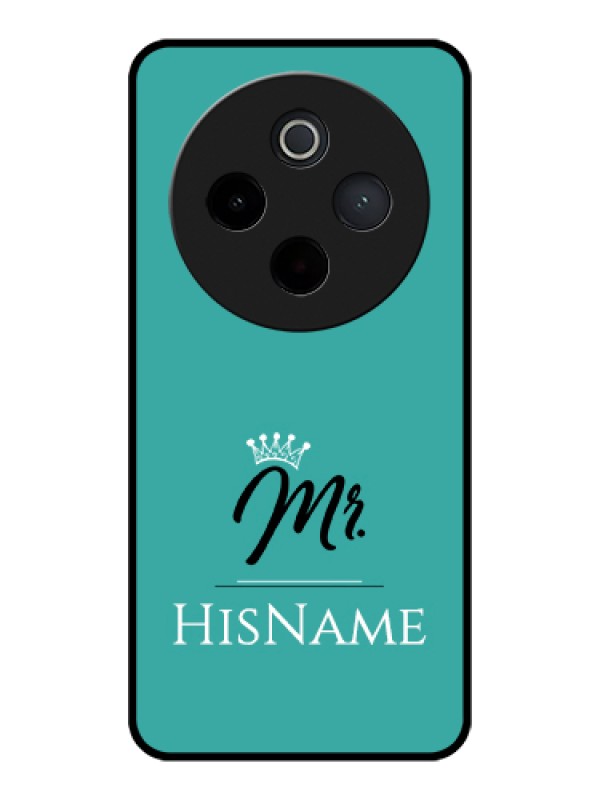 Custom iQOO Z10 5G Custom Glass Phone Case - Mr With Name Design